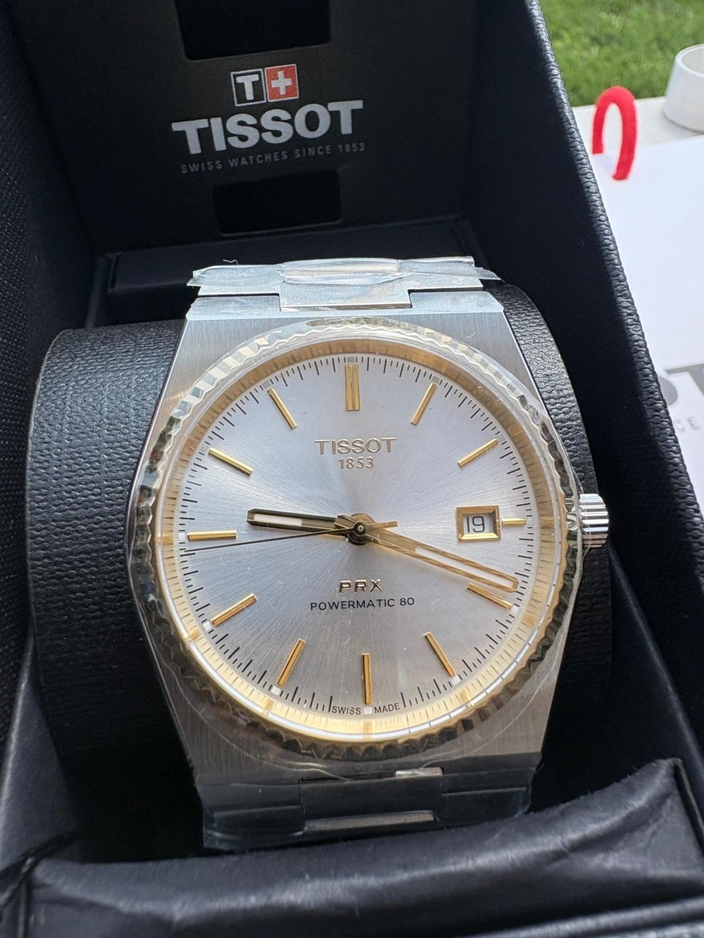 Tissot PRX Powermatic 80 Men's Stainless Steel Watch - Silver & Gold